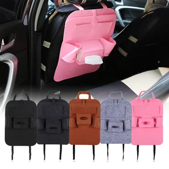 

Car Seat Back Multi-Pocket Storage Bag Holder Organizer Hanger Accessory Black/Dark Gary/Brown/Light Gary/Pink
