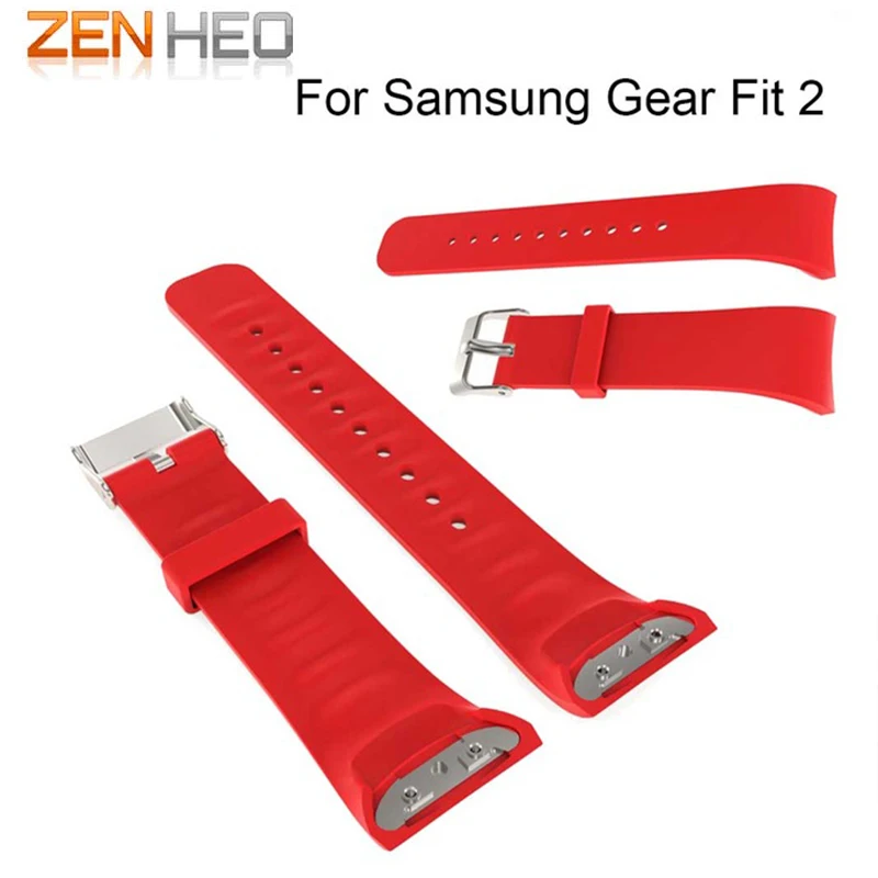 

ZENHEO Watch band Luxury sport Silicone Watch Replacement Band Strap for Samsung Gear Fit 2 SM-R360 Sport Watch StraP Wristband