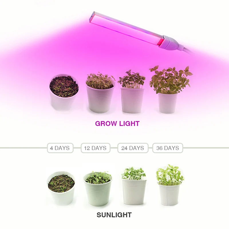 Светодиодный USB полноспектральный светильник для выращивания 3W/14 светодиодный s 5 Вт/27 Светодиодный s гибкий Fitolamp DC5V Фито легкий Настольный светильник IR UV для выращивания растений