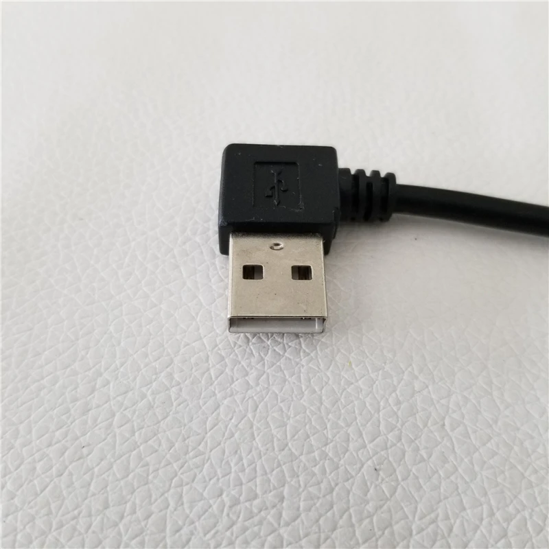 100 шт./лот 90 градусов левый угол USB 2 0 A Мужской и Женский удлинитель данных