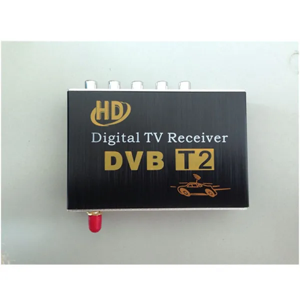 

Car DVB-T2 HD tuner Digital TV BOX receiver box Dual Antenna for European Free shipping for Asia