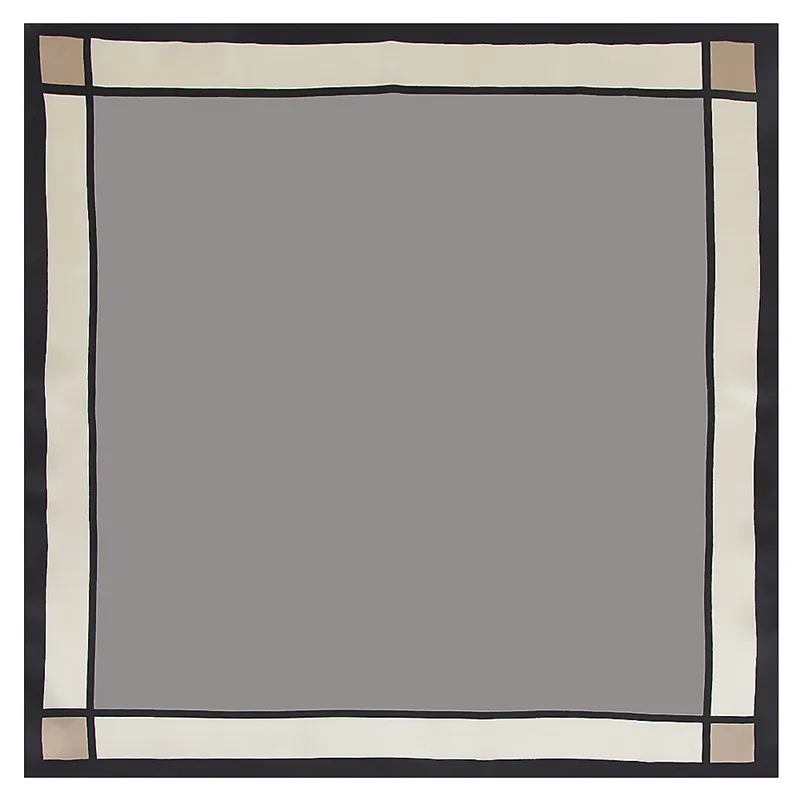 

Small Square Scarves Warps 2019 New Design Women Scarf Luxury Brand Twill Silk Scarf Solid Color Neckerchief Hijab Headband