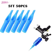 Бренд 5FT тату-кончик фирма atomus 50 шт. пластиковый стерильный одноразовый тату-Наконечник иглы высокого качества инструмент для татуировки тела