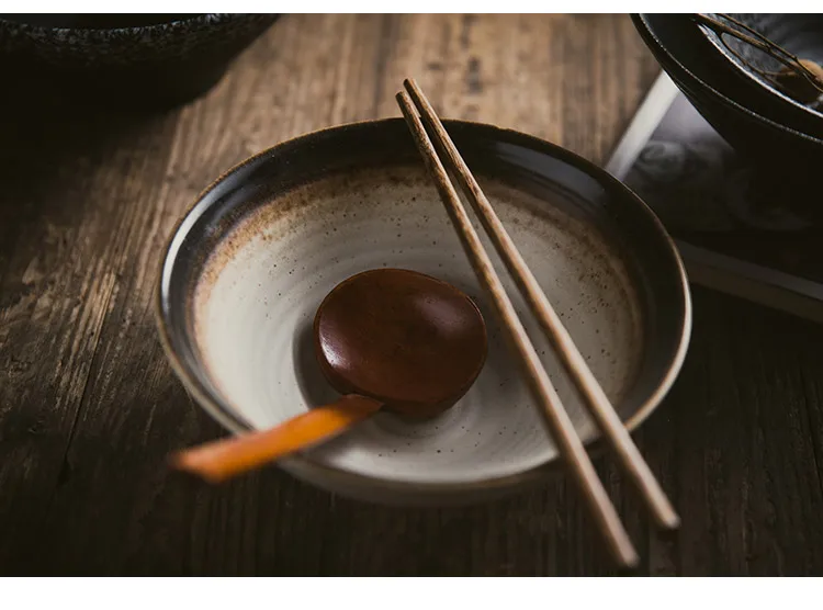 ANTOWALL японская керамическая посуда ramen миска для супа для домашнего ресторана Ароматизированная 9 дюймов чаша для лапши быстрого приготовления с палочками для еды