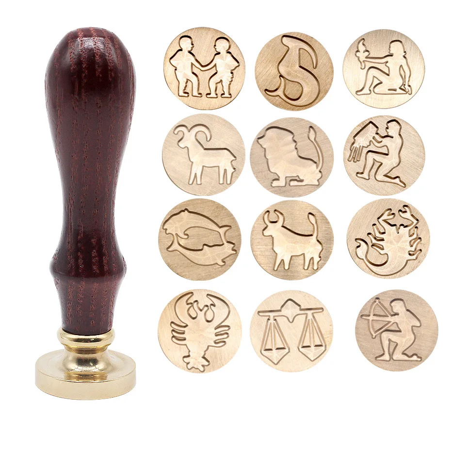 

1pc Retro The Humans Antique Classic Metal Diy Envelop Stamps Sealing Wax Stamp Sealing Wax Stamp Diy Sealing Wax Stamp Decorate