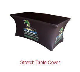 Custom design 4ft 6ft 8ft fitted table cover for decoration