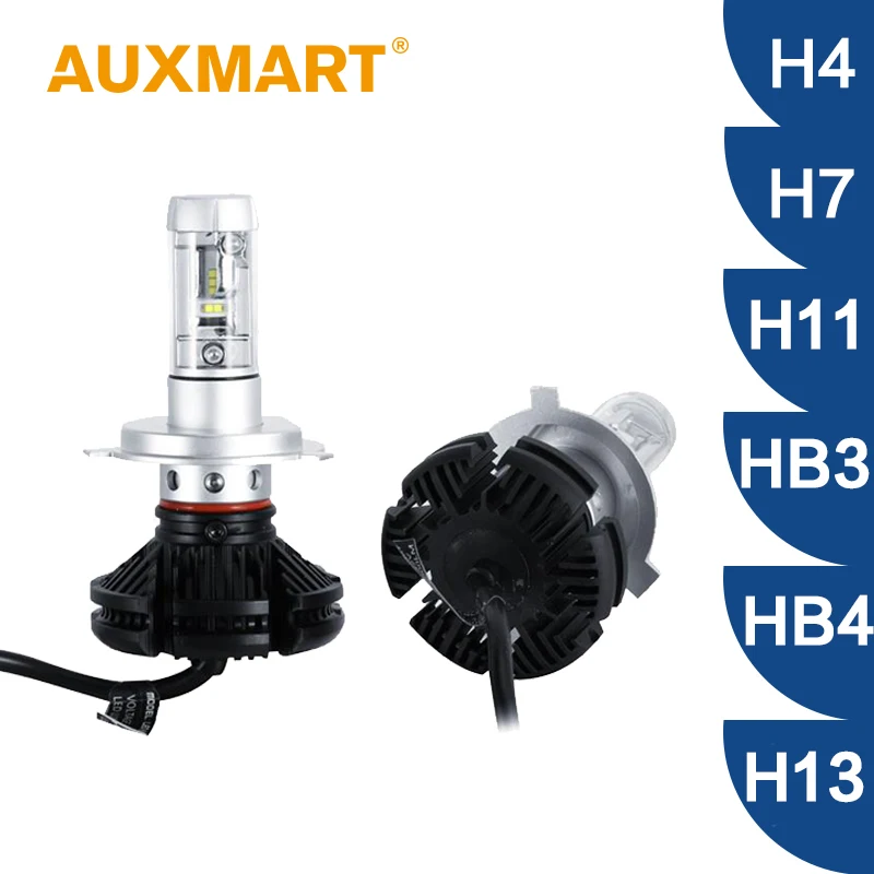 

Auxmart H7 H11 9005 9006 H4 H13 LED Headlight HB3 HB4 LED Light Bulb Auto 3000k 6500k 8000k DC 12V 24V