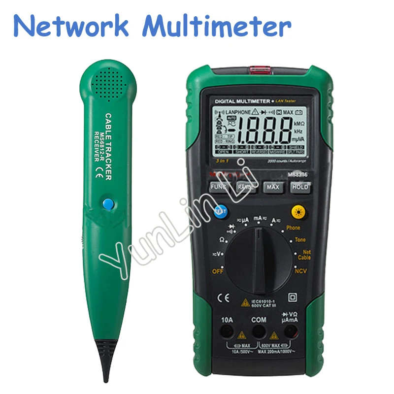 2pcs/lot Digital Network Multimeter & Multifunctional Lan Tone Phone