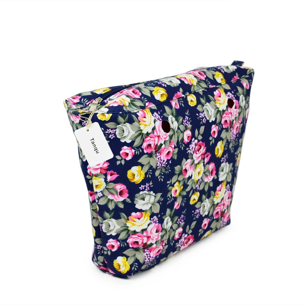  TANQU New Colorful Waterproof Inner Lining Insert Zipper Pocket for Classic Mini Obag Canvas Inner 