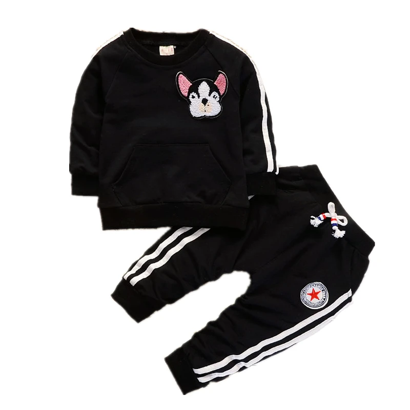 Spring Autumn Children Boys Girls Clothing Suits Fashion Baby Embroidery Cartoon Dog T-shirt Pants 2Pcs/sets Toddler Tracksuit Spring Autumn Children Boys Girls Clothing Suits Fashion Baby Embroidery Cartoon Dog T-shirt Pants 2Pcs/sets Toddler Tracksuit
