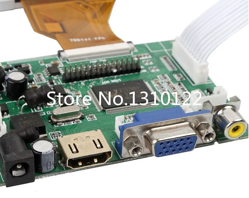 Skylarpu 7''inch LCD screen for Raspberry Pi LCD Display Screen TFT Monitor AT070TN90 + HDMI VGA Input Driver Board Controller