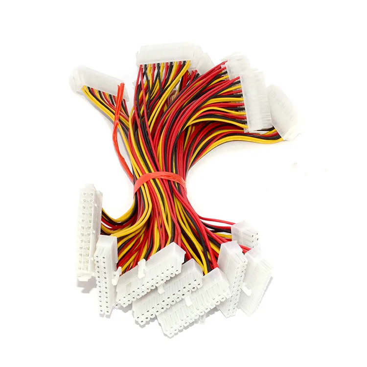 ATX Dual PSU Double 30cm 24pin Mining Male to Female Power Supply Extension Cable for Computer Adaptor Cable Connector