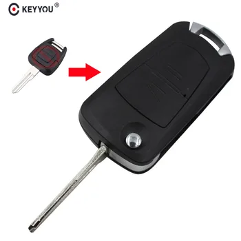 

KEYYOU 10X Flip Remote Key Shell Fob Car Key Case Shell HU46 Blade For Vauxhall Opel Astra Vectra Zafira 2 Button