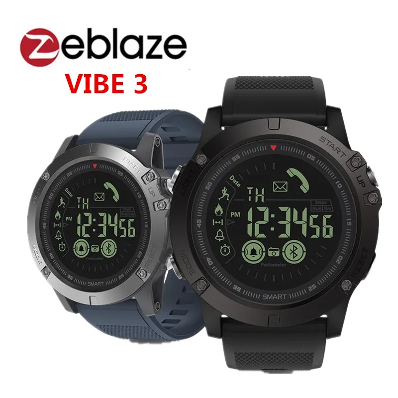 Zeblaze VIBE 3 Smart Watch BT4.0 Sports Smart Watch Smart Wristband Pedometer Alarm long standby pk thor smartwatch