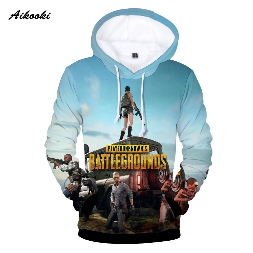 

2019 Hot game PUBG Hoodies men/women Sweatshirts long sleeve Pullovers Autumn popular game PUBG teenager fashion outwear clothes