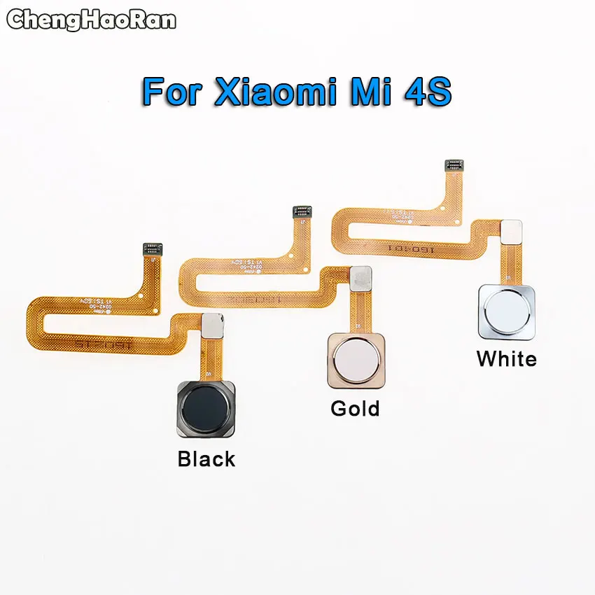 ChengHaoRan для Xiaomi mi 4S 5s 6X8 Lite 8SE mi 4S сканер отпечатков пальцев Сенсорный ID Главная Кнопка возврата Шлейф Запасные части