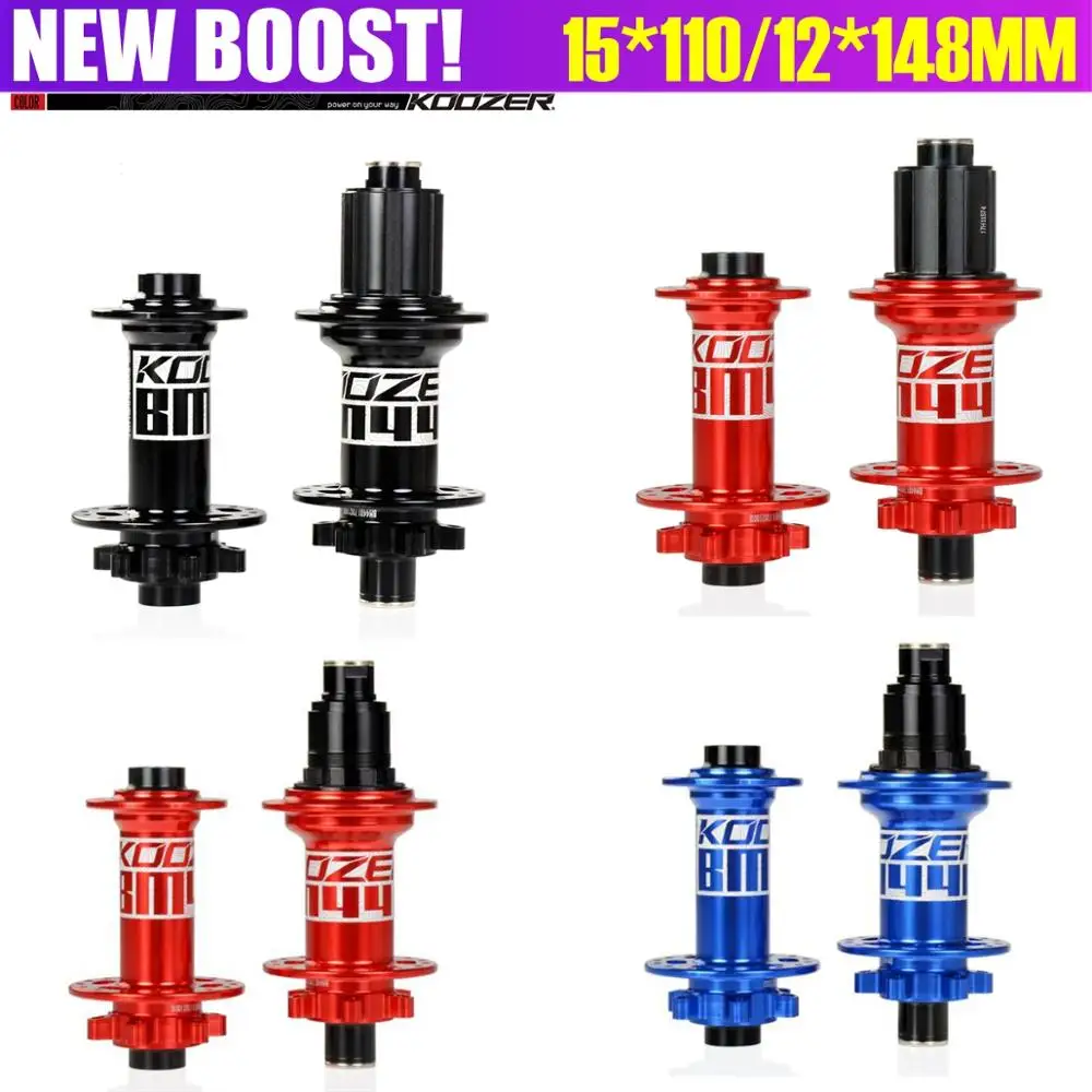 

2019 KOOZER BM440 MTB Mountain Bike BOOST Hubs 32h Hole Disc Bearing Hub Front Rear 6 Bolt 15*110 12*148mm Thru