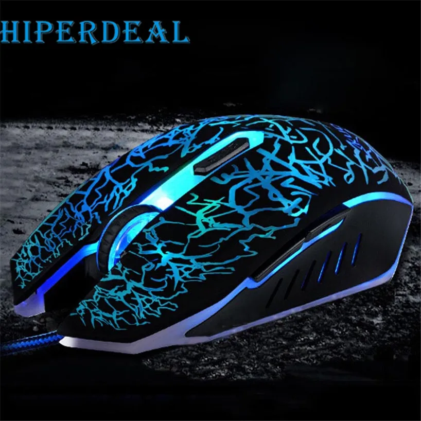 

HIPERDEAL 2017 Professional Colorful Backlight 4000DPI Optical Wired Gaming Mouse Mice Free shiping Mouse Ergonomi Sep18