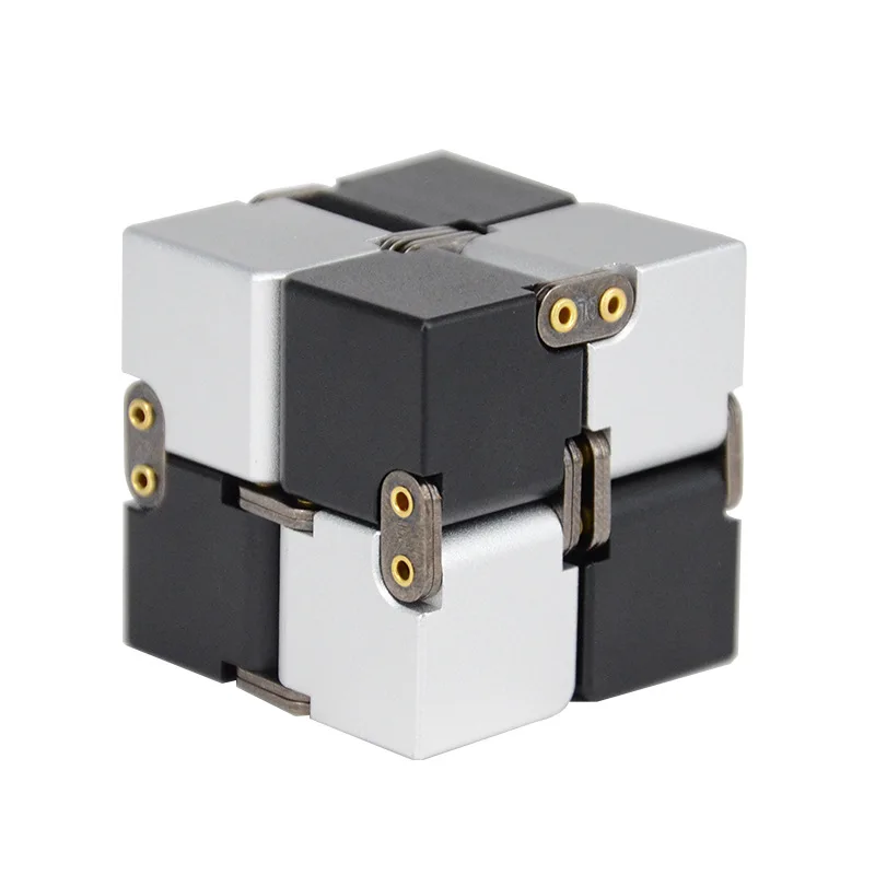 Бесконечный квадратный куб Бесконечность куб для ежедневного использования снятие стресса бесконечный куб алюминиевая декомпрессионная игрушка подарок