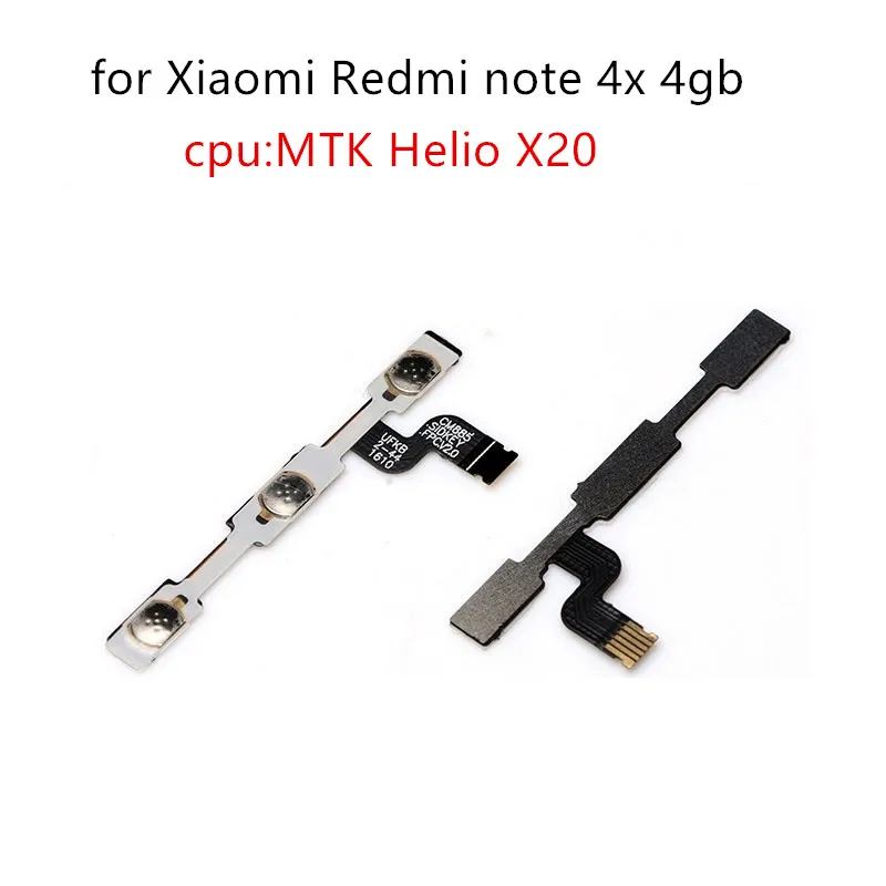 

for Xiaomi Redmi Note 4x 4gb MTK Power Volume Side Key Button Flex Cable ON OFF Switch Flex Cable Replacement Repair Parts Test