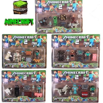 

Minecraft Toys PVC Action Figures armor stone model block toy collectible Gift for children kids Party Supplies