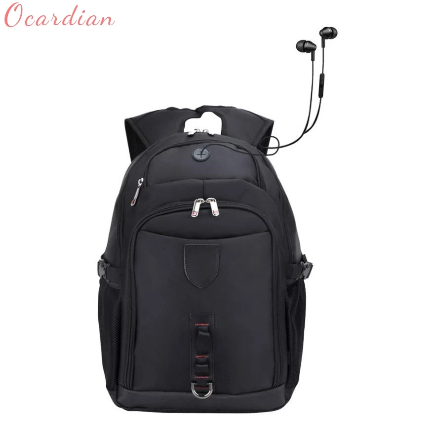 

Ocardian backpack Shoulders mochila Solid Bag women Laptop Men Large Capacity Student School Bag for Business Trip bag Jan9