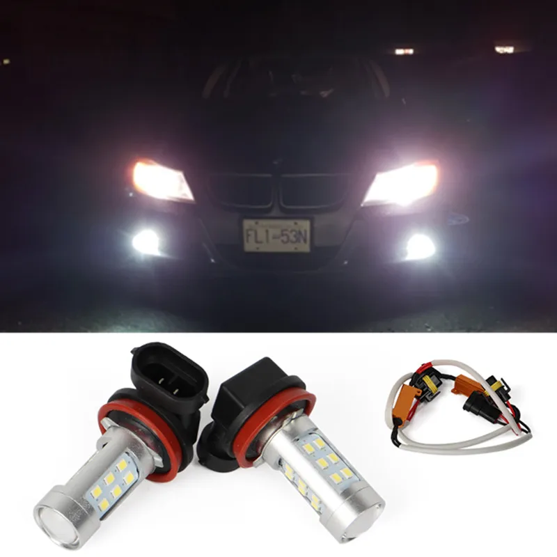 

2X H8 H11 Car Fog Lamp Driving Light Bulbs No Error For BMW E63 E64 E90 E91 E92 E93 328i 328xi X5 E53 E70 E46 325i 330i X3 E83