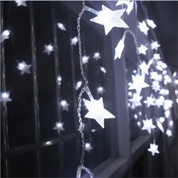 

220v EU 3.5m 100led 8mode star modeling down 0.4m 0.6m outdoor waterproof ip44 christmas garden decration led ice string light
