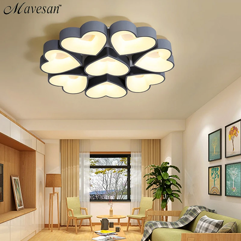 

LED Ceiling Lights Flower pattern modern luminaria led teto Indoor Ceiling Lamp For Living room Kitchen home lighting