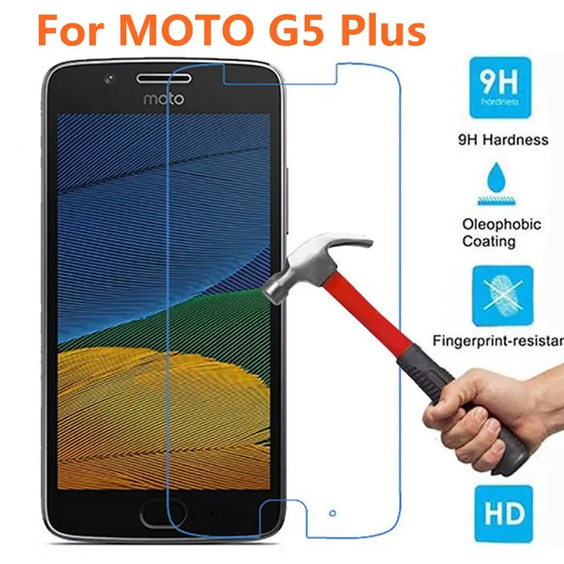 Закаленное стекло 9H для Motorola Moto G5 Plus оригинальная Высококачественная защитная