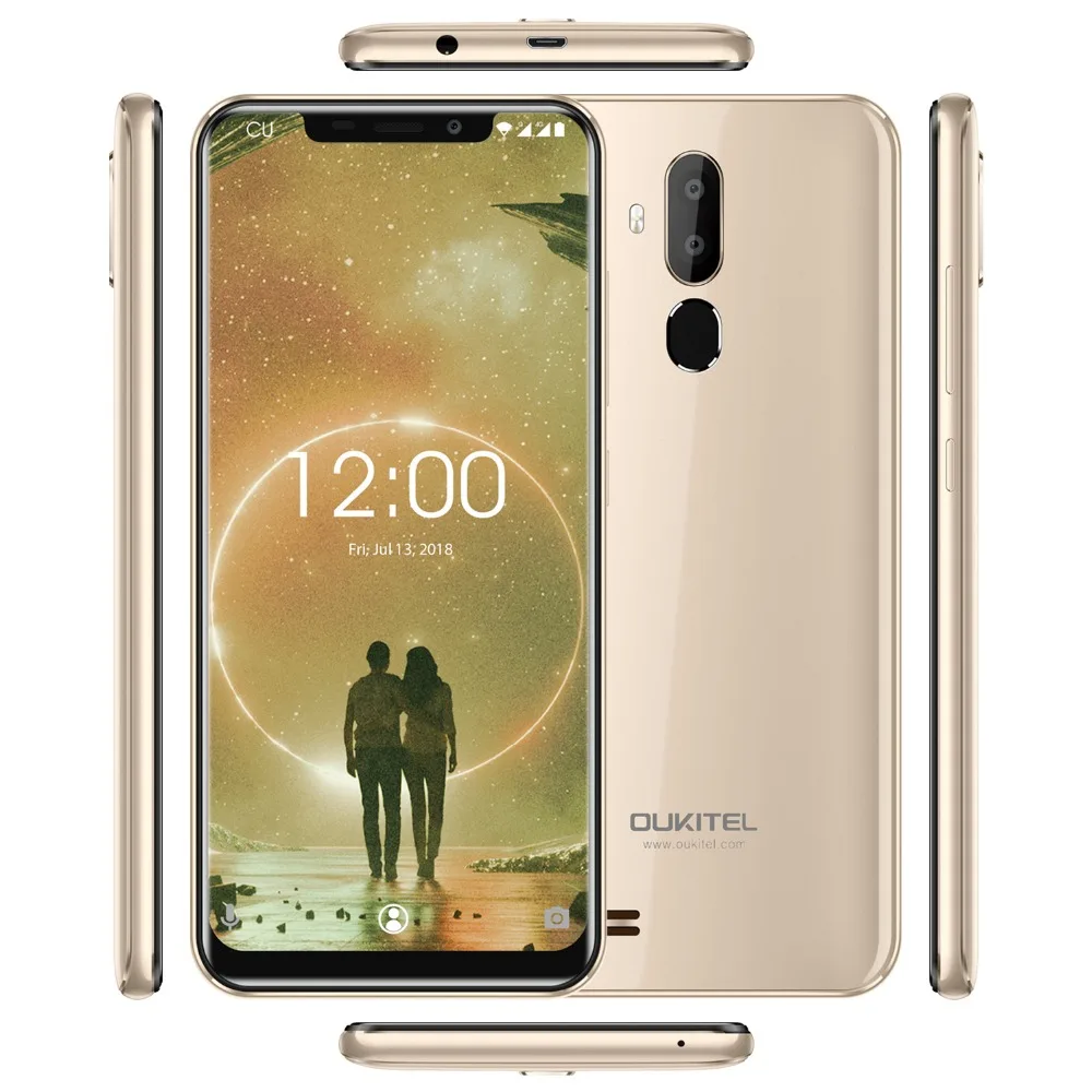OUKITEL C12 смартфон с 5 дюймовым дисплеем четырёхъядерным процессором MTK6580 ОЗУ 2 Гб