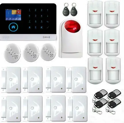 Yobang Security-IOS & android APP Control WIFI GSM Alarma Intrusion Safety&Fire Alarm Smoke Detector For Home Garden Security