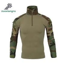Zuoxiangru куртка в стиле милитари, Военные рубашки, камуфляжная охота на открытом воздухе, походный отдых, быстросохнущая одежда с длинными рукавами