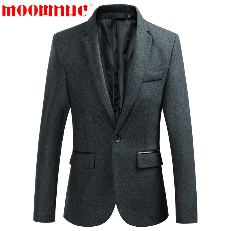 Блейзер moownuc,, мужские костюмы для отдыха, высокое качество, сохраняющие тепло, классические модные пальто, повседневные официальные деловые костюмы, брендовые