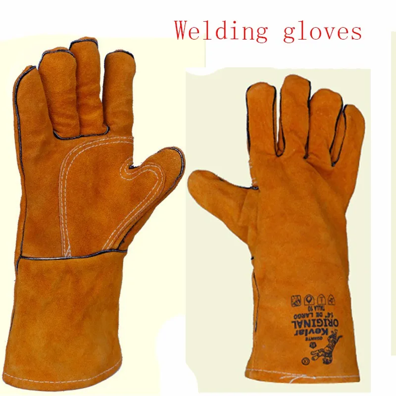 2018 New Canvas Mig Tig Welding Gloves Wear 1