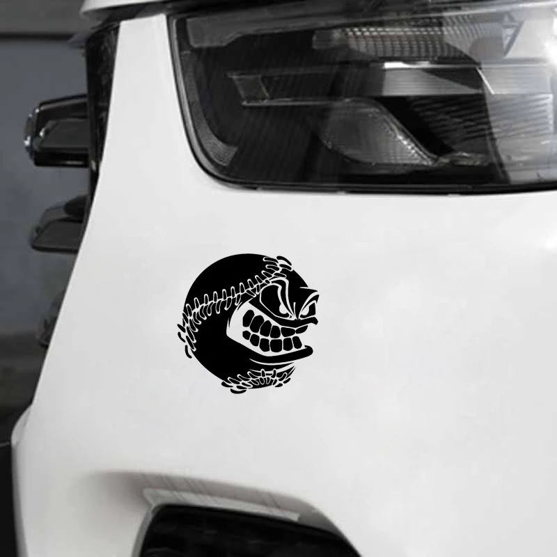 Милые Мультяшные бейсбольные стикеры QYPF 12 4*12 2 см для стайлинга автомобиля
