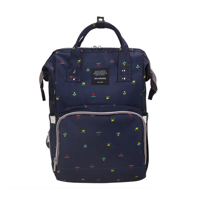 ABOUTBABY модная сумка для мам, сумка для мам, ремень для коляски, для ухода за ребенком, многофункциональная сумка для подгузников, рюкзак, сумка для подгузников w - Цвет: flower