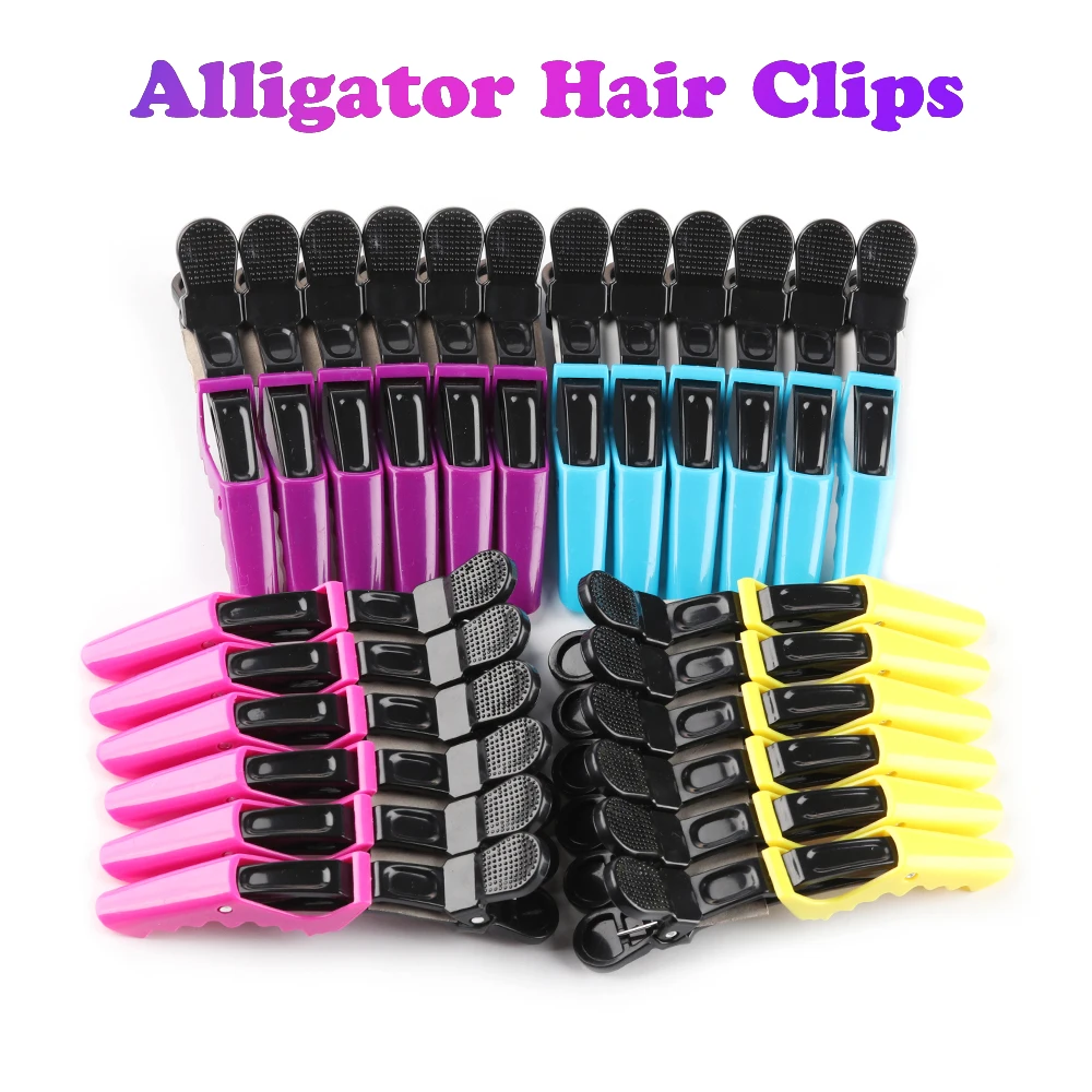 

6pcs Alligator Hair Clip Crocodile Clips Styling Tools Salon Color Cutting Extension Care Tool Bow Hair Clips Hairdressing Tool