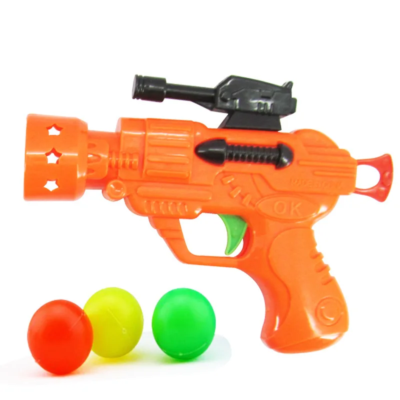 Children Toy Gun Elastic Table Tennis Gun Creative Novelty Kid Child