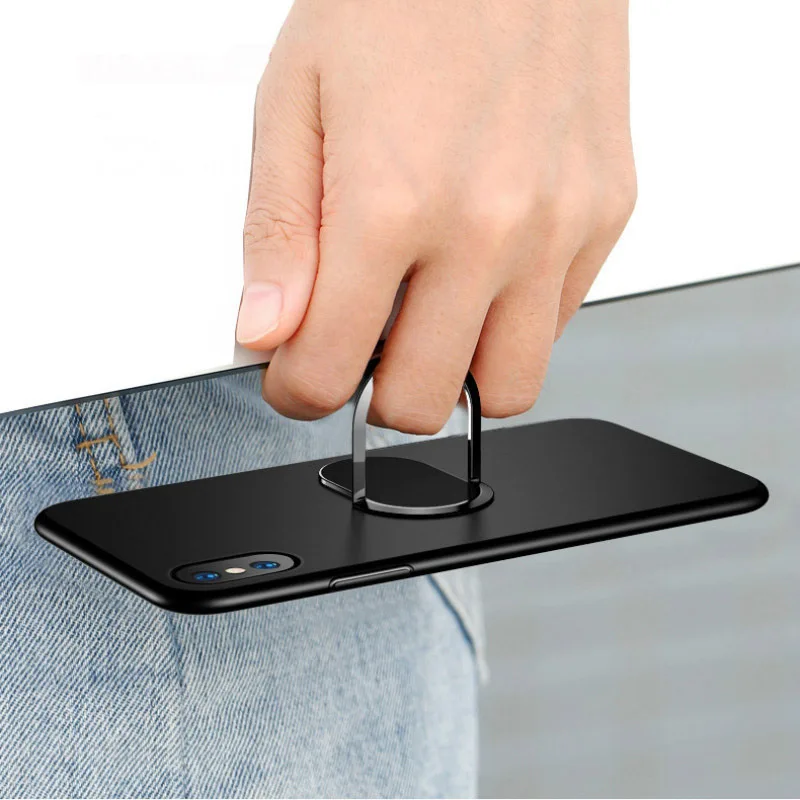 Ultra Slim Finger Ring Holder For Magnetic Car Mobile Phone Holder Universal Stand For Samsung Huawei Xiaomi