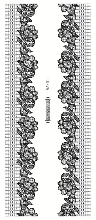 Rocooart новые трендовые черные временные арабские татуировки Кружева на ножке хны татуировки наклейки ноги цепи поддельные татуировки Секс татуировки Стикеры - Цвет: BS-011