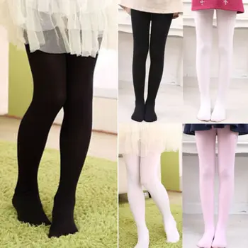

Children's Kids Baby Girls Ballet Dance Cotton Skinny Stocking Footed Seamless Girls Soft Skinny Stretch Elastic Stockings
