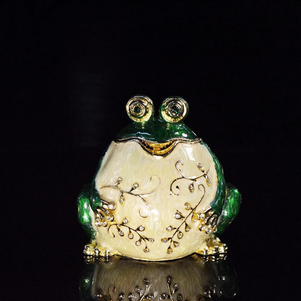 

QIFU Metal Design Lovely Fat Frog Home Decoration for Gift