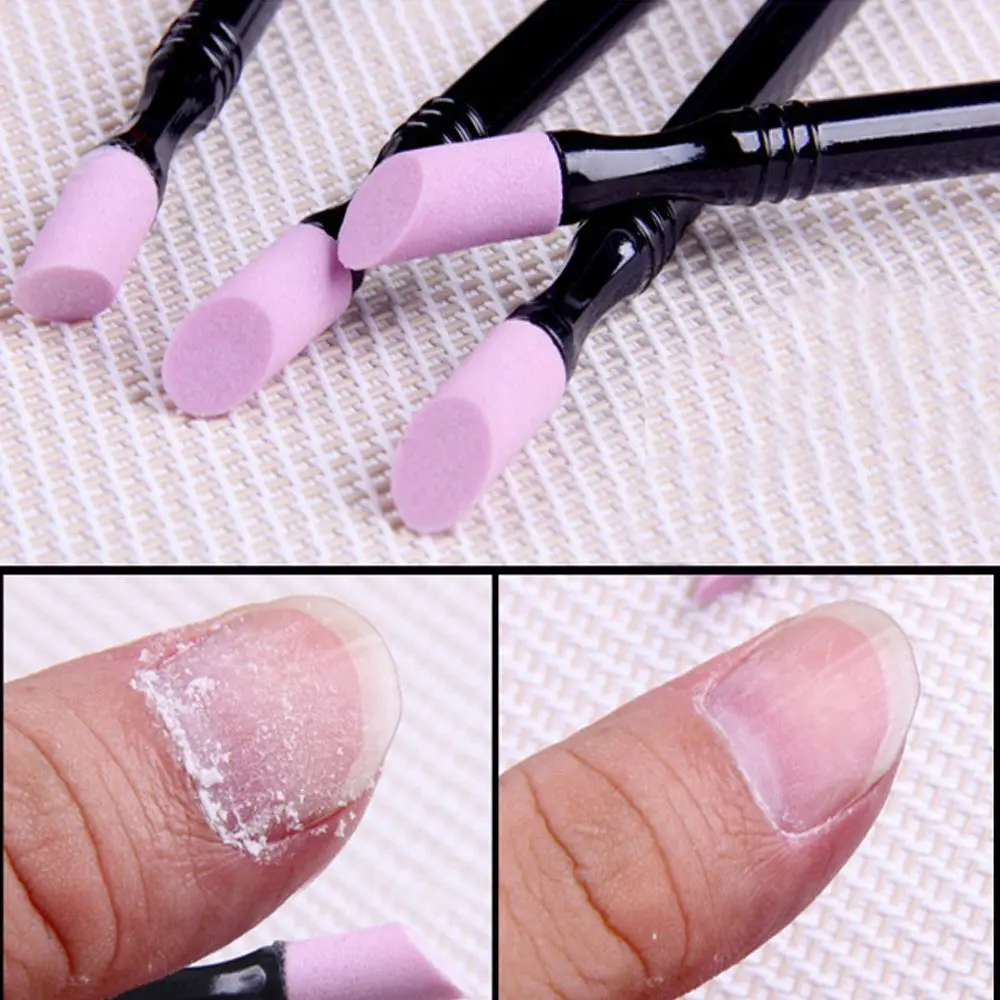 

1Pc High Quality Cuticle Remover Washable Dead Skin Trim Pusher Acrylic Handle Manicure Nail Art Tool