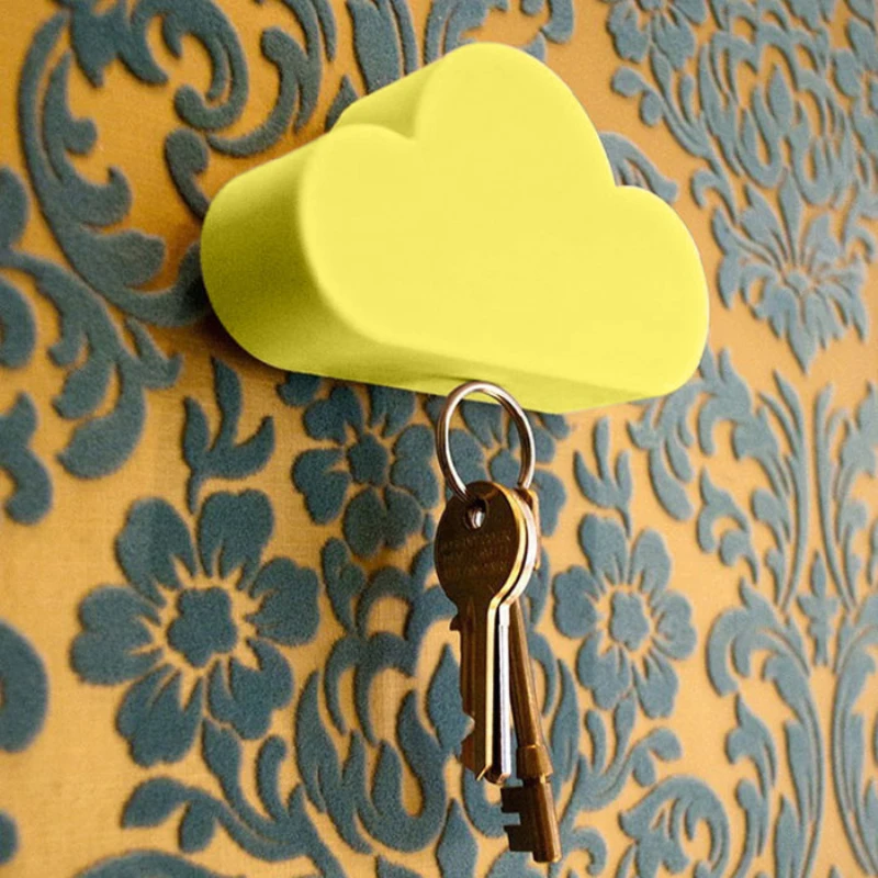 Ouneed Cloud Key Holder розовый и желтый Новинка Домашний Органайзер Магнитный магнитный держатель ключа 1 шт
