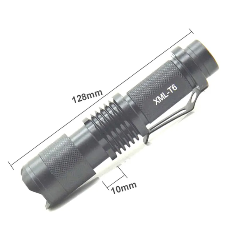 Top Bicycle bike light XM-L T6 2000Lm LED Zoomable 5-Mode mini Torch Waterproof 3.7v rechargeable By 18650 battery 4