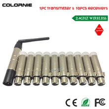 DHL DMX512 2.4 ГГц Беспроводной приемника и передатчика Светодиодное освещение контроллер США Plug