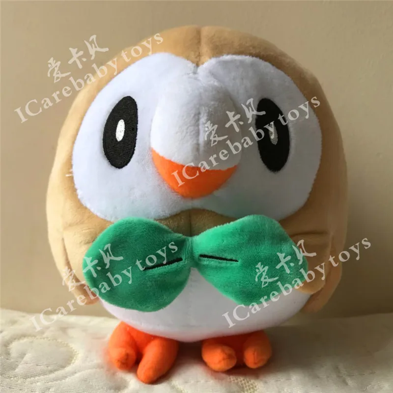 pikachu rowlet plush