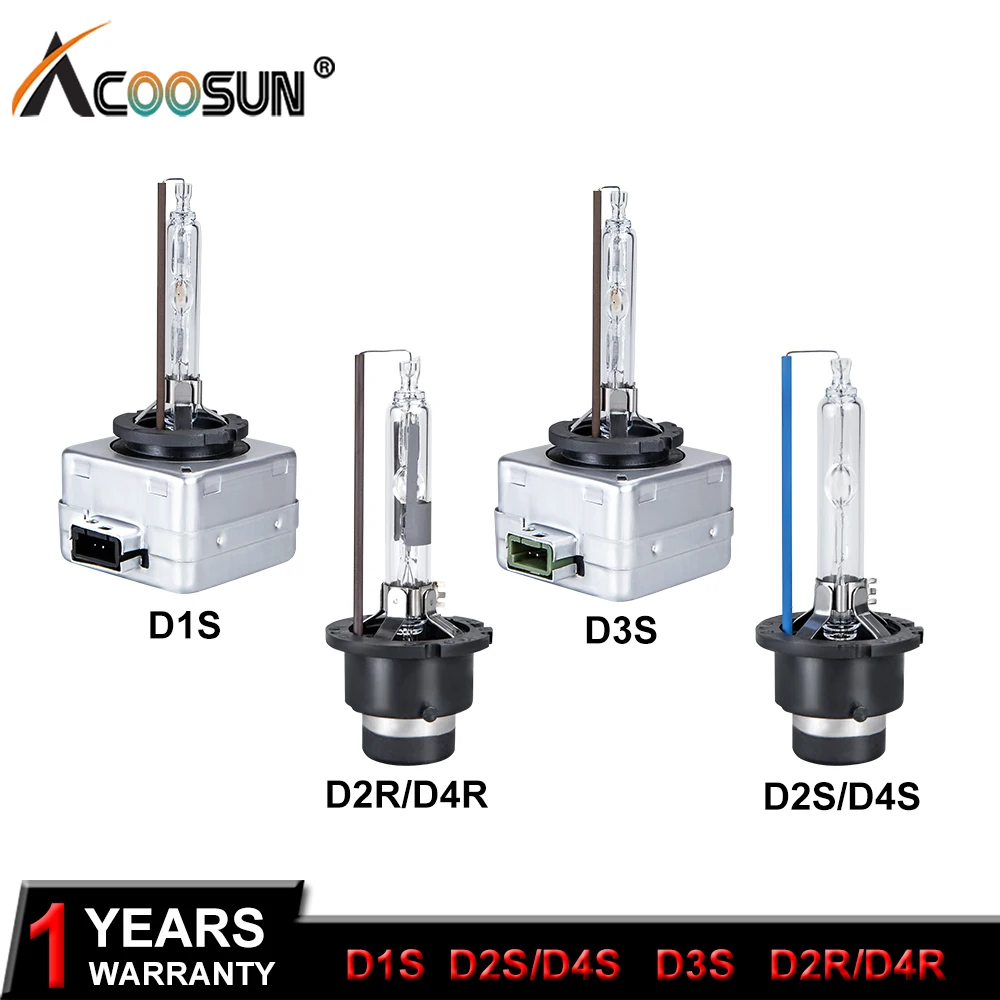 

AcooSun 9-36V Xenon HID lamps D1S D2S D2R D3S D4S D4R Xenon Bulbs 4300K 5000K 6000K 8000K Headlight 2ps 35W 3800Lm Car Headlight