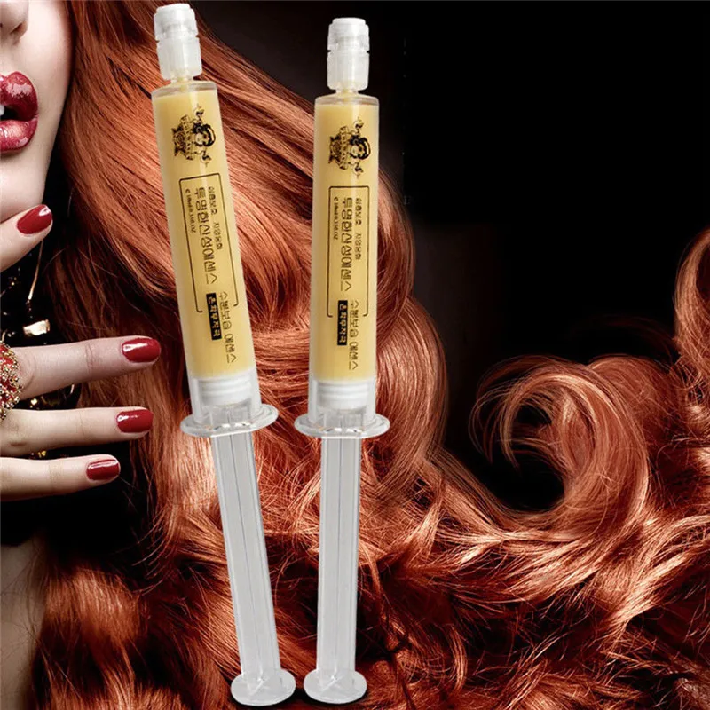 

2pcs/pack Hair Mask Conditioner Moisturizing Treatment Keratin Repair Dry Damaged Injection Needle High-speed Replenishment